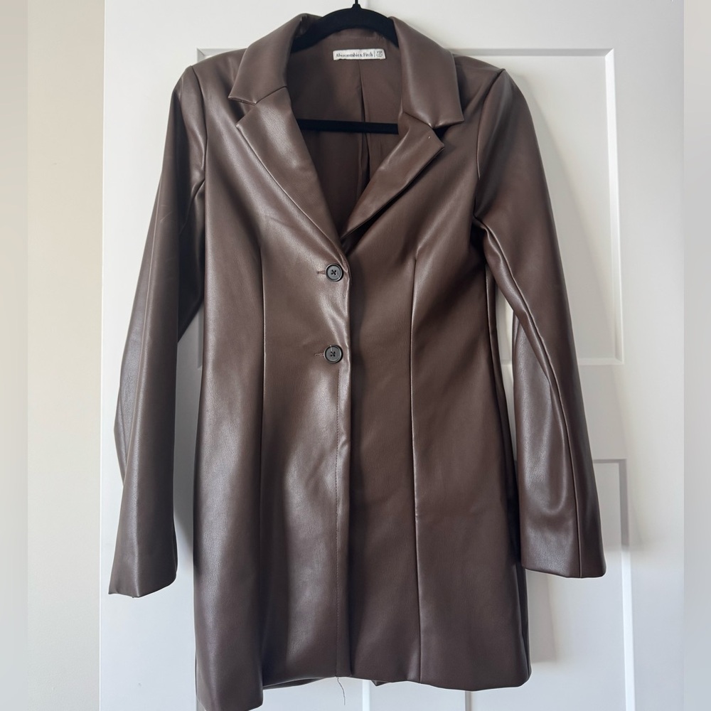 ABERCROMBIE FAUX LEATHER DRESS/ JACKET